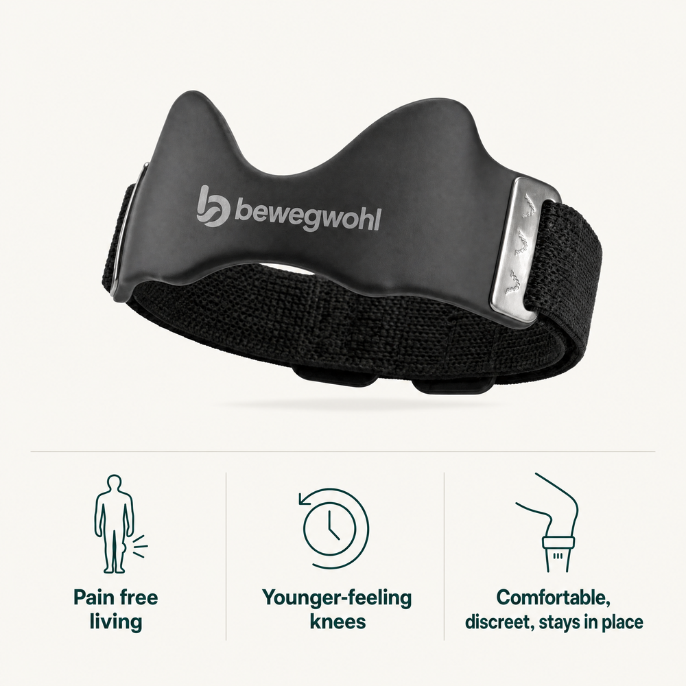 Bewegwohl Knee Strap with contoured silicone pad